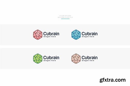 Hexagon - Cubic Brain Logo