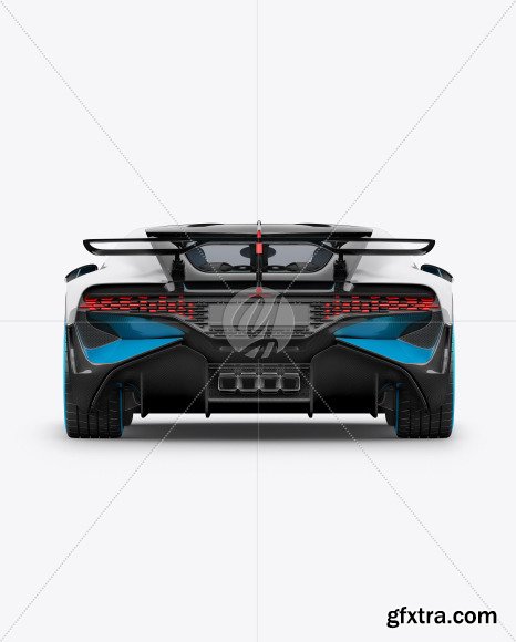 Super Car Mockup - Back View 51572