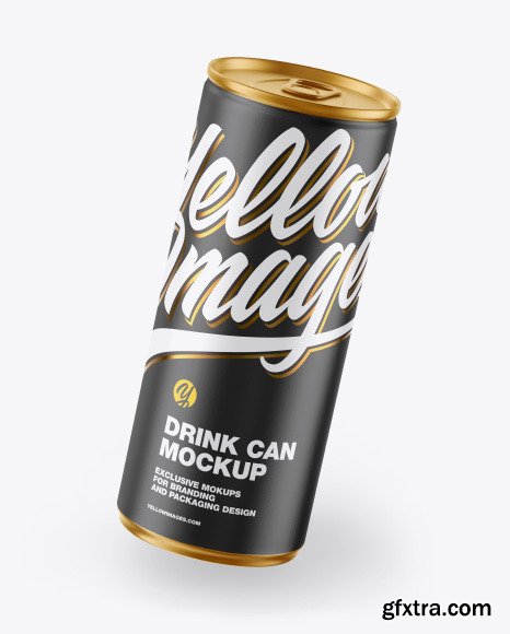 Metallic Can w/ Matte Finish Mockup 51582