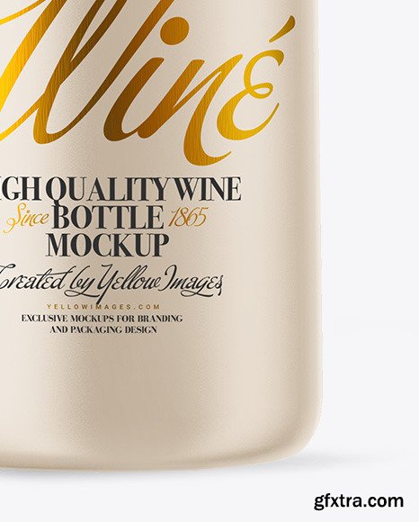 Ceramic Wine Bottle Mockup 51577