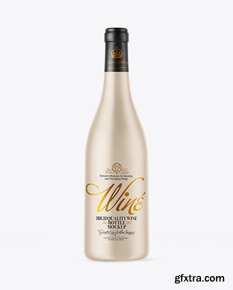 Ceramic Wine Bottle Mockup 51577