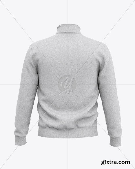 Heather Three Quarter Zipped Sweatshirt 51608