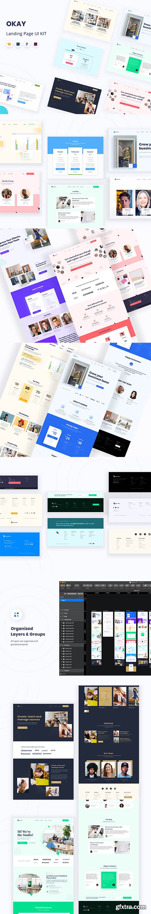 OKAY Landing Page UI KIT