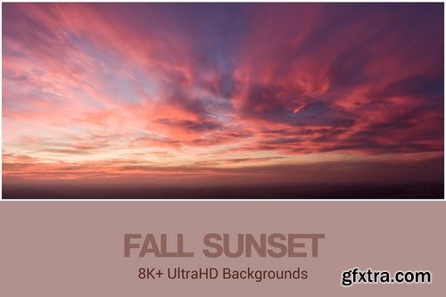 8K+ UltraHD Fall Sunset Backgrounds