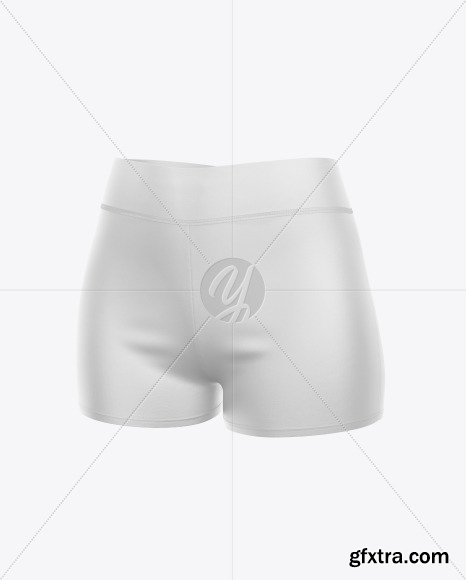 Women\'s Sport Shorts Mockup - Front Half-Side 51591