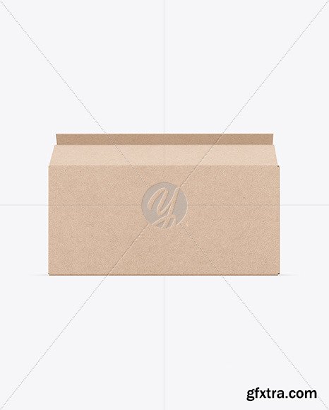 Opened Kraft Box Mockup 51630