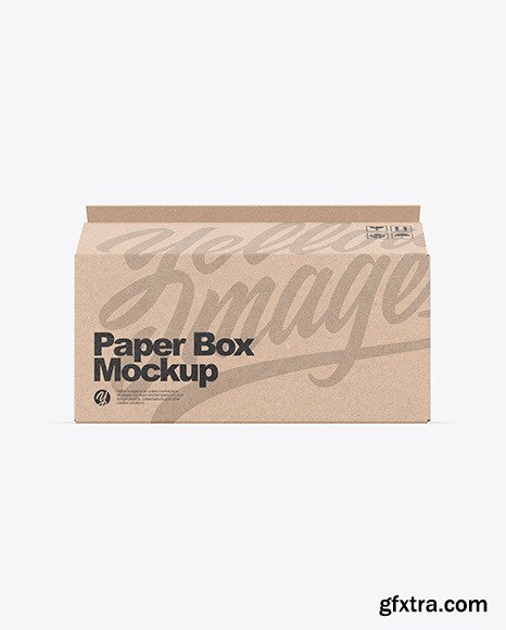 Opened Kraft Box Mockup 51630