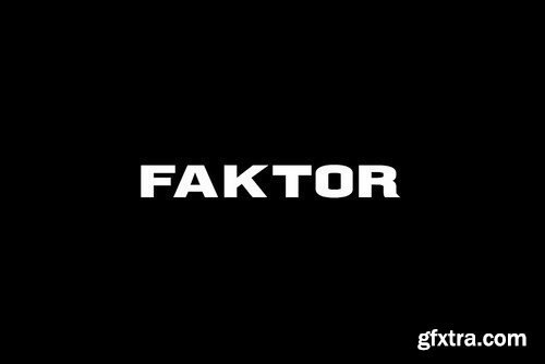 CM - FAKTOR - Display Headline Typeface 4286209