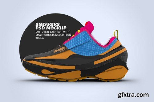 Sneaker Side View PSD Mock-up