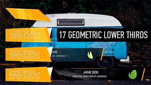 Videohive - 17 Geometric Lower Thirds