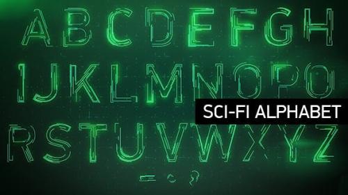 Videohive - Animated Sci-fi Alphabet