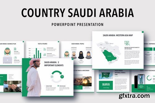 Country Saudi Arabia PowerPoint and Google Slide Templates