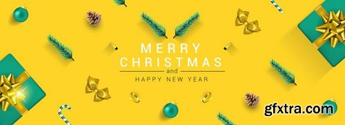 Merry Christmas and Happy New Year greeting cards 3