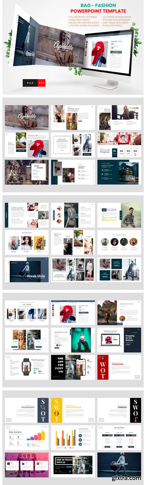 Bag Fashion PowerPoint Template 2000600