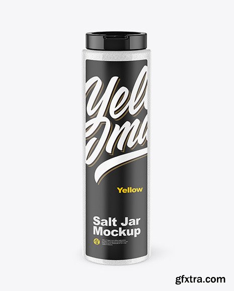 Clear Salt Jar Mockup 51649