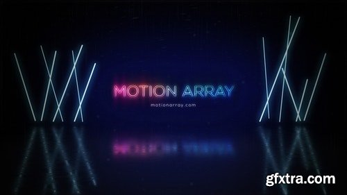 MotionArray Neon Logo Reveal 267238