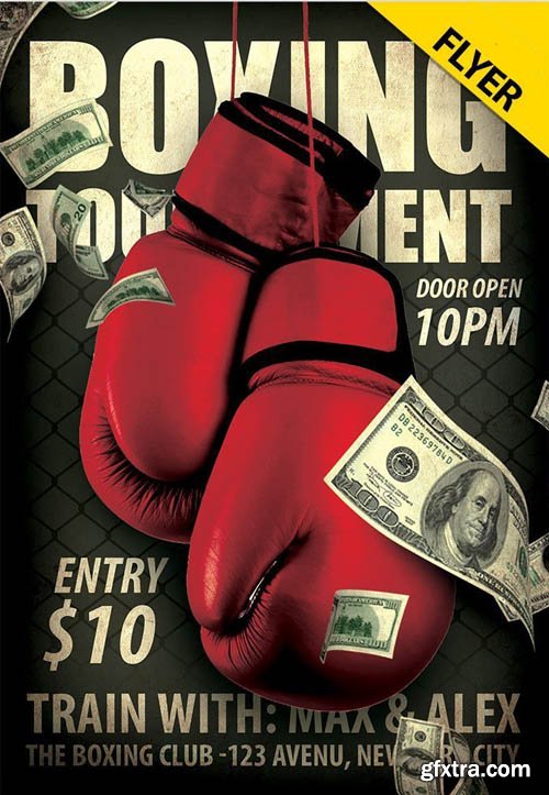 Boxing Tournament V0911 2019 PSD Flyer Template