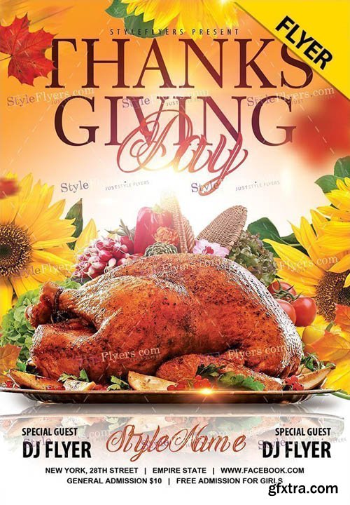 Thanksgiving Day V0911 2019 PSD Flyer Template