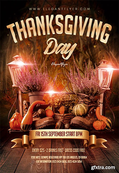 Thanksgiving Day V0611 2019 Premium PSD Flyer Template