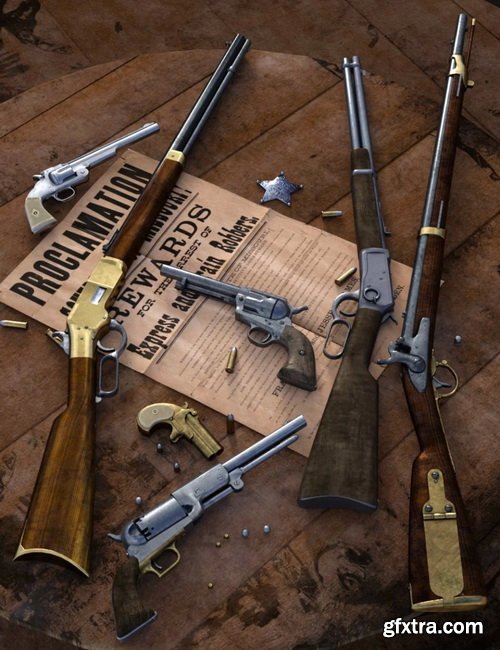 Daz3D - Old West Firearms Vol 3