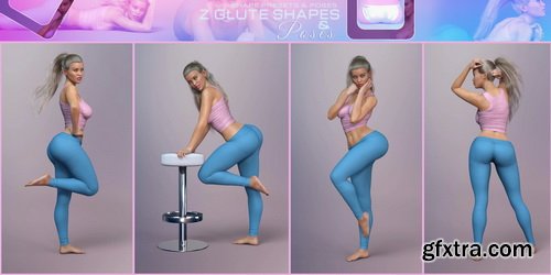 Daz3D - Z Glute Shapes Pose Partials Mega Se