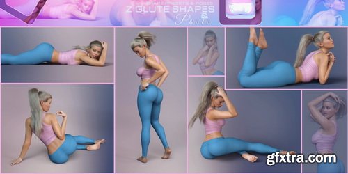 Daz3D - Z Glute Shapes Pose Partials Mega Se