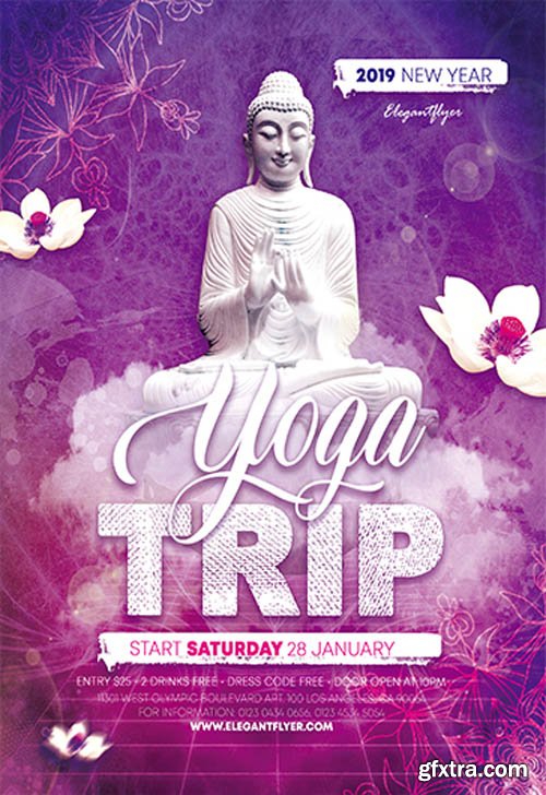 Yoga Trip V0911 2019 Premium PSD Flyer Template