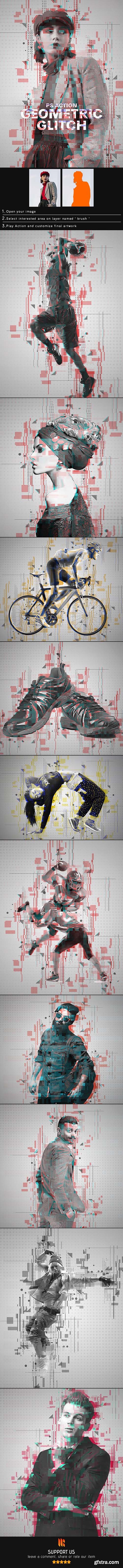 GraphicRiver - Geometric Glitch Photoshop Action 25029782