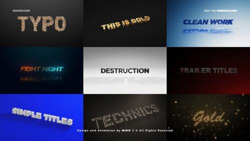 Videohive - Titles - Unique Element 3D Scenes