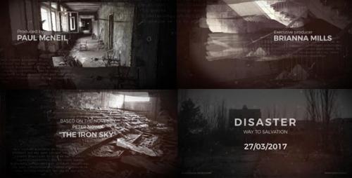 Videohive - Disaster - Movie Titles + Teaser