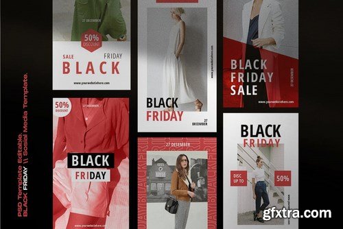 Black Sale!!! - Social Media Template + Stories