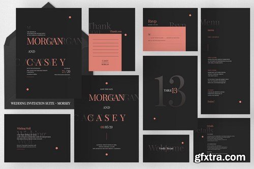 Wedding Invitation Suite - Morsey