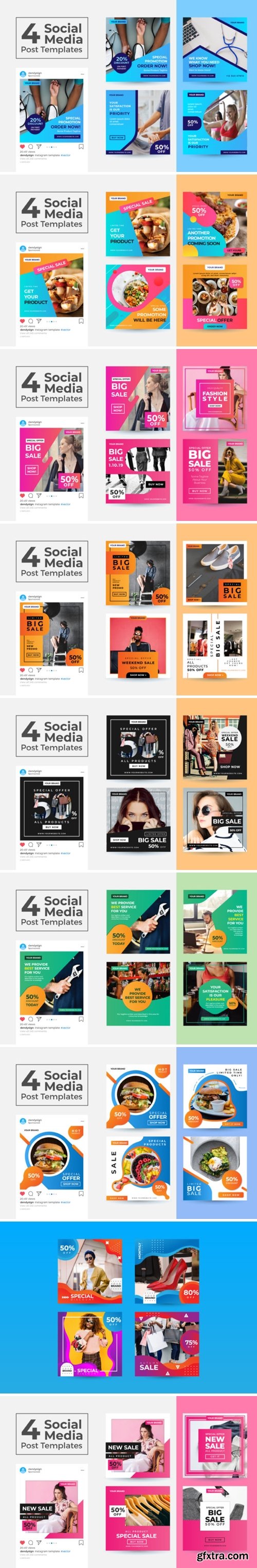 Social Media Post Template Bundle