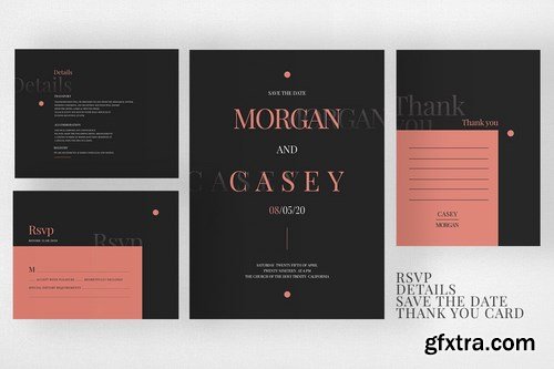 Wedding Invitation Suite - Morsey