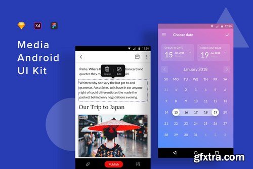 Media Android UI Kit