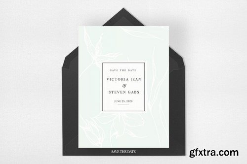 Modern Sketch Invitation Suite