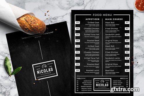 Blackboard Food Menu Bundle