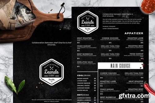 Blackboard Food Menu Bundle