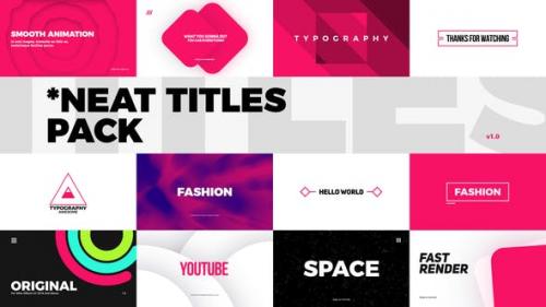 Videohive - Neat Titles Pack