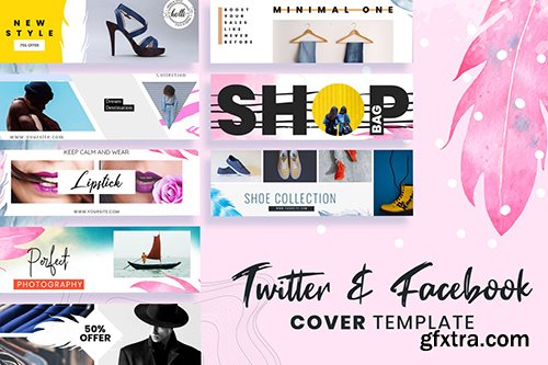 Twitter & Facebook Cover Templates