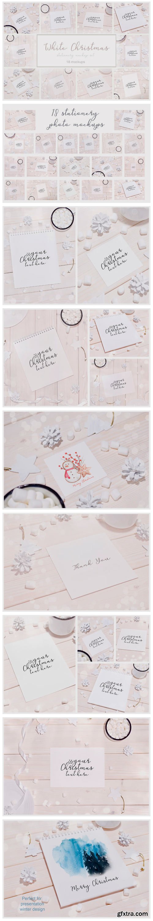 White Christmas 18 Stationery Mockups 2007381