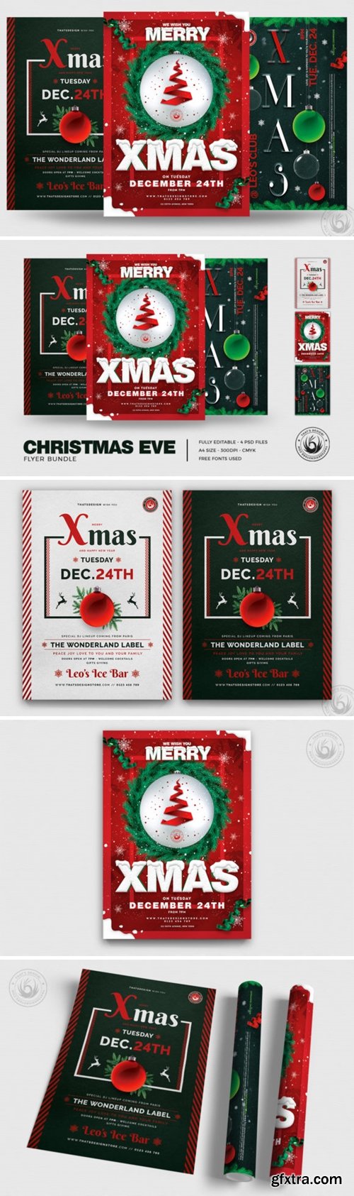 Christmas Eve Flyer Bundle V2 2003298