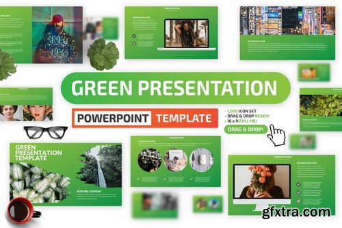 Green Powerpoint and Keynote Templates