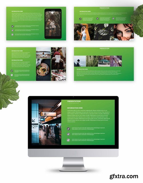 Green Powerpoint and Keynote Templates