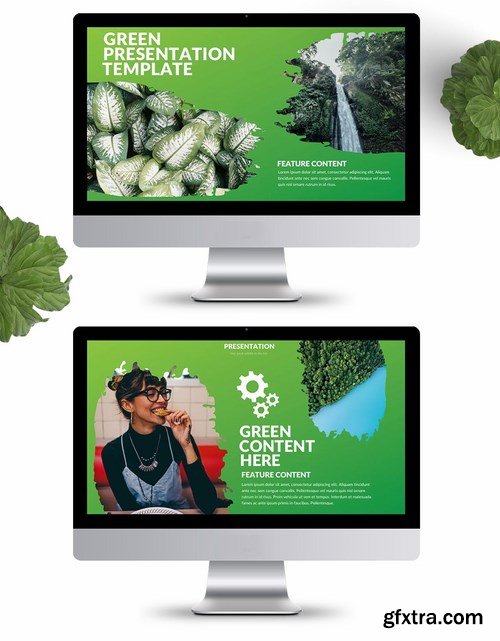 Green Powerpoint and Keynote Templates