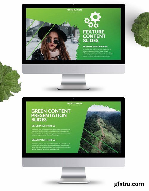 Green Powerpoint and Keynote Templates