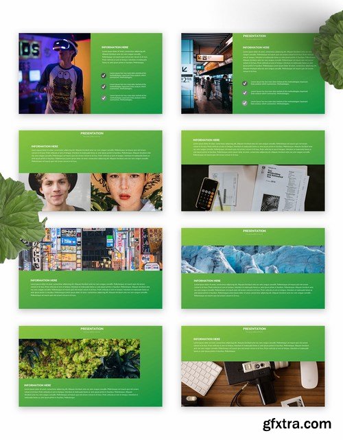 Green Powerpoint and Keynote Templates