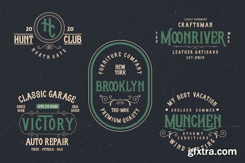 CM - Whisholder Vintage Retro Typeface 4289674