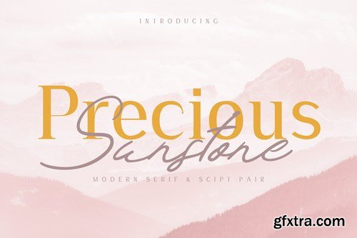 CM - Precious & Sunstone Modern Font Duo 4292428