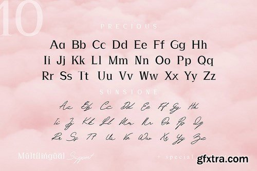 CM - Precious & Sunstone Modern Font Duo 4292428